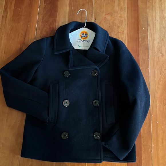 GAP Women’s Pea Coat-Navy Blue - Picture 3 of 16